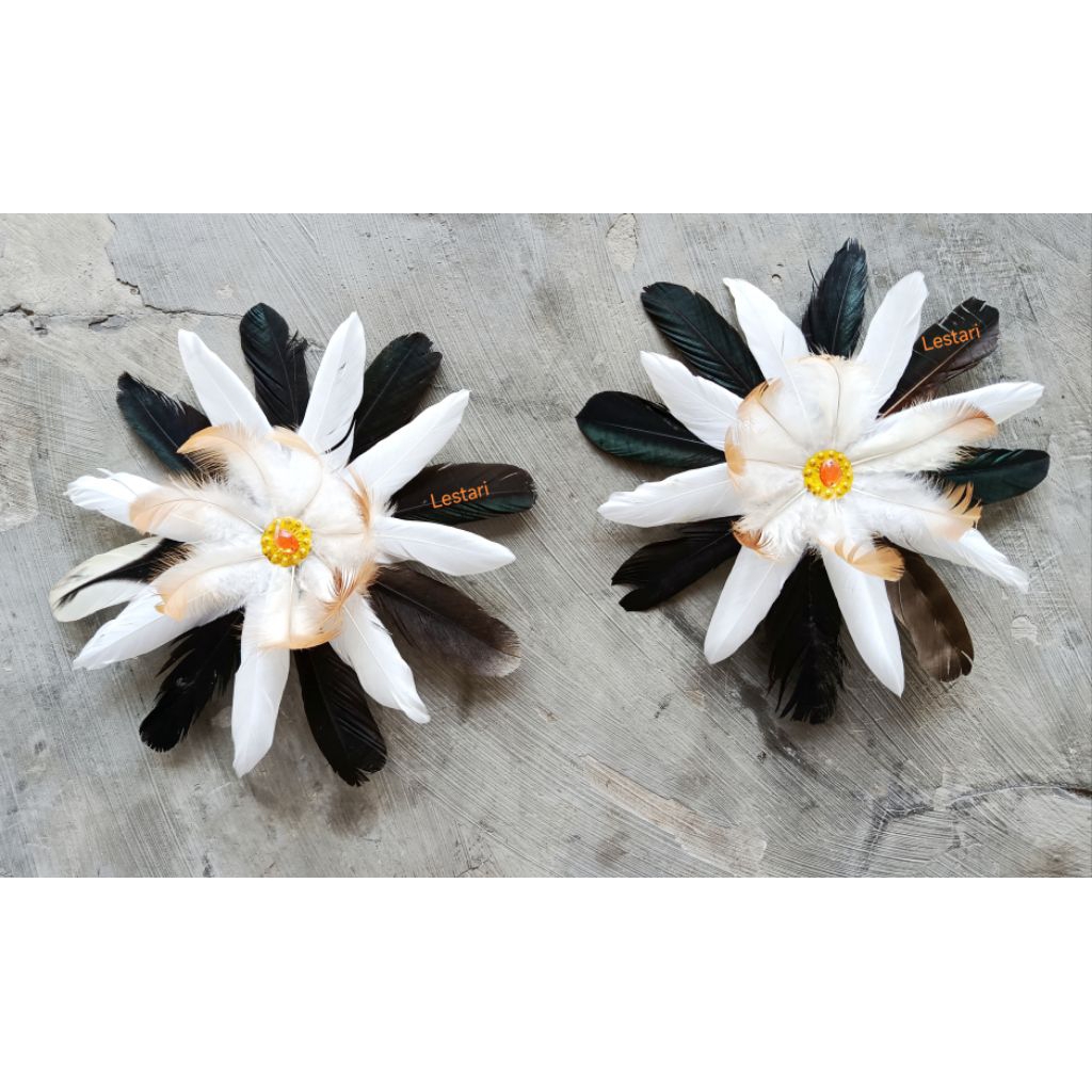 Cincin Dayak/cincin bulu/aksesoris tari/aksesoris dayak
