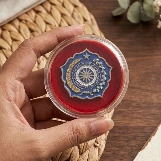 PKK Pin/Lencana bahan Logam dengan 2 paku di bagian belakang