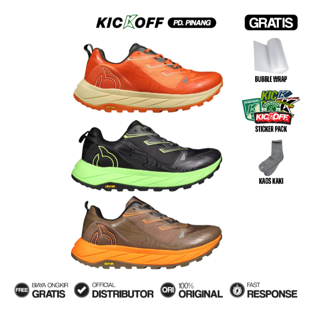 SEPATU TRAIL RUN ORTUSEIGHT / SEPATU LARI TRAIL ORTUSEIGHT ANDES FREE KAOS KAKI