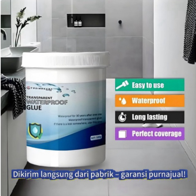 LEM TRANSPARANT PELAPIS ANTI BOCOR CAT PELAPISA ANTI BOCOR CAT WATERPROOF CAT TEMBOK CAT DINDING - Y