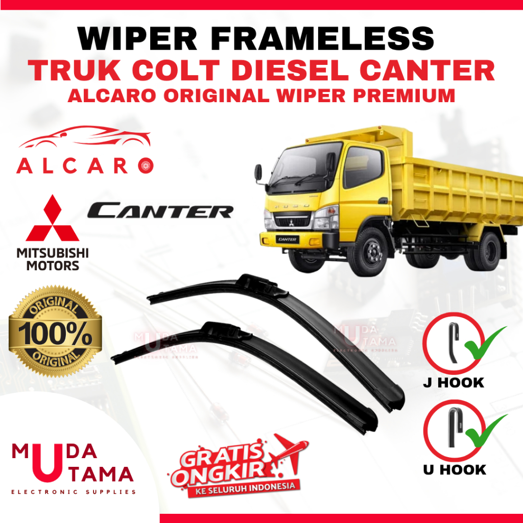 Wiper Frameless Truk Colt Diesel CANTER Original Alcaro - Wiper Truk CANTER Colt Diesel - Wiper CANT