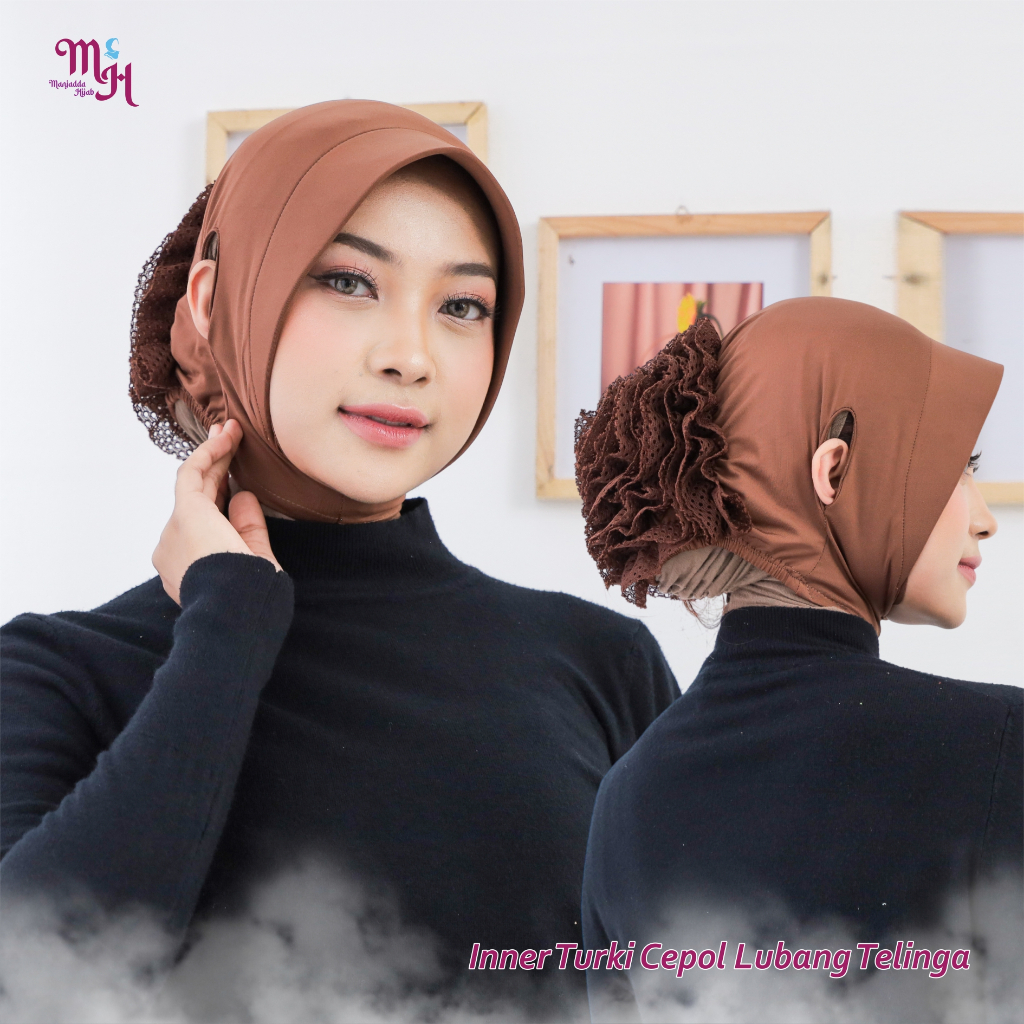 Ciput Inner Turki Cepol Lubang Telinga/Inner Ciput Turki Anti Sakit Telinga Lubang Earhole Nyaman Se