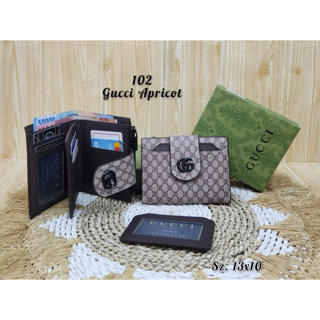 Dompet Lipat Wanita Dompet Kecil Branded Freebox Dustbag
