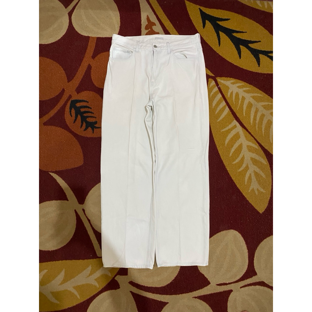 uniqlo wide straight jeans