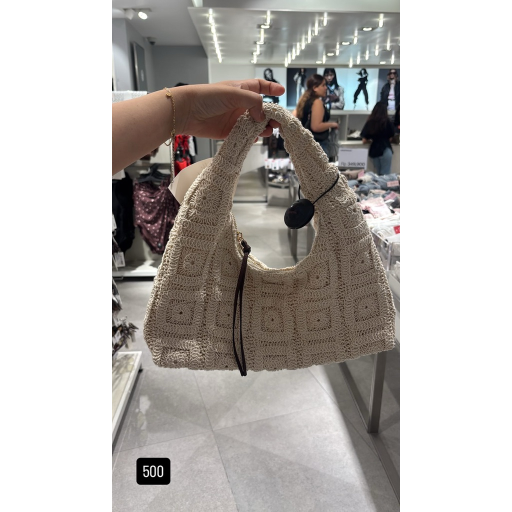 tas hand bag HnM tas rajut HnM cantik banget