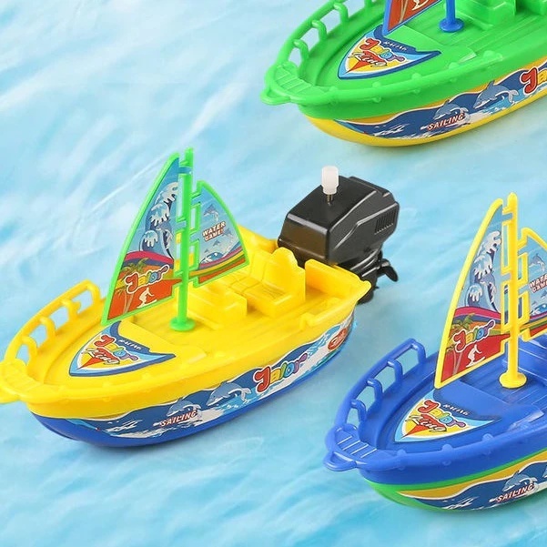 Perahu Layar Mainan Anak Kapal Pantai & Mandi | Mainan Air Seru Kolam Pantai Balita | Kapal Plastik 