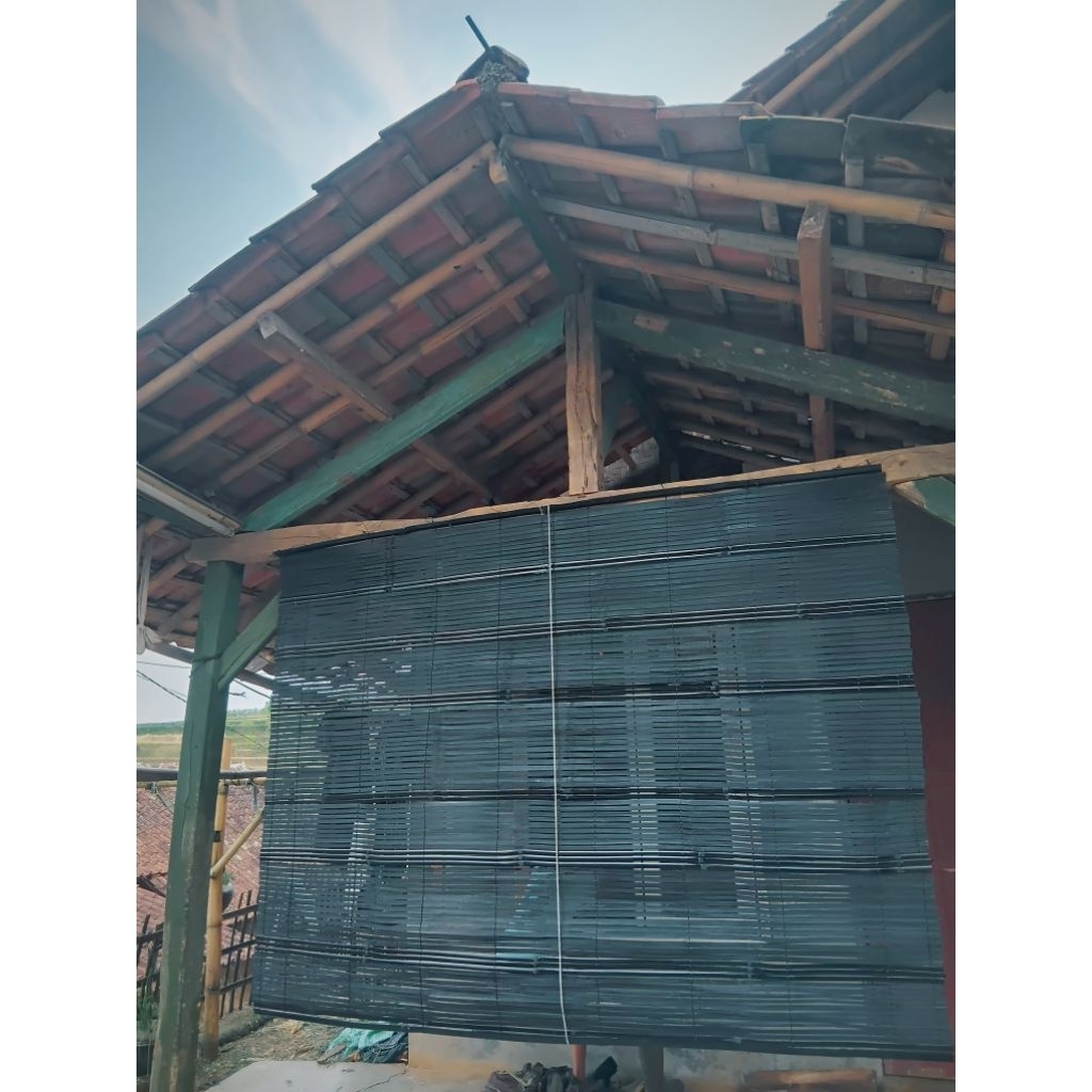 TIRAI BAMBU TIRAI GULUNG TIRAI OUTDOORR TIRAI ANTI AIR KERAY WIDE POLOSAN