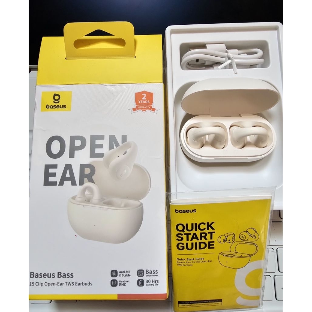 TWS Earbuds Baseus Bass (15 Clip Open-Ear TWS Earbuds)