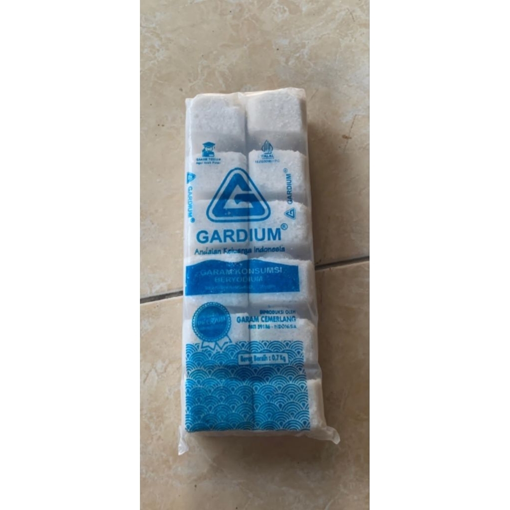 [ 1 pack ] isi 12 pcs Garam bata kecil Gardium Garam konsumsi beryodium