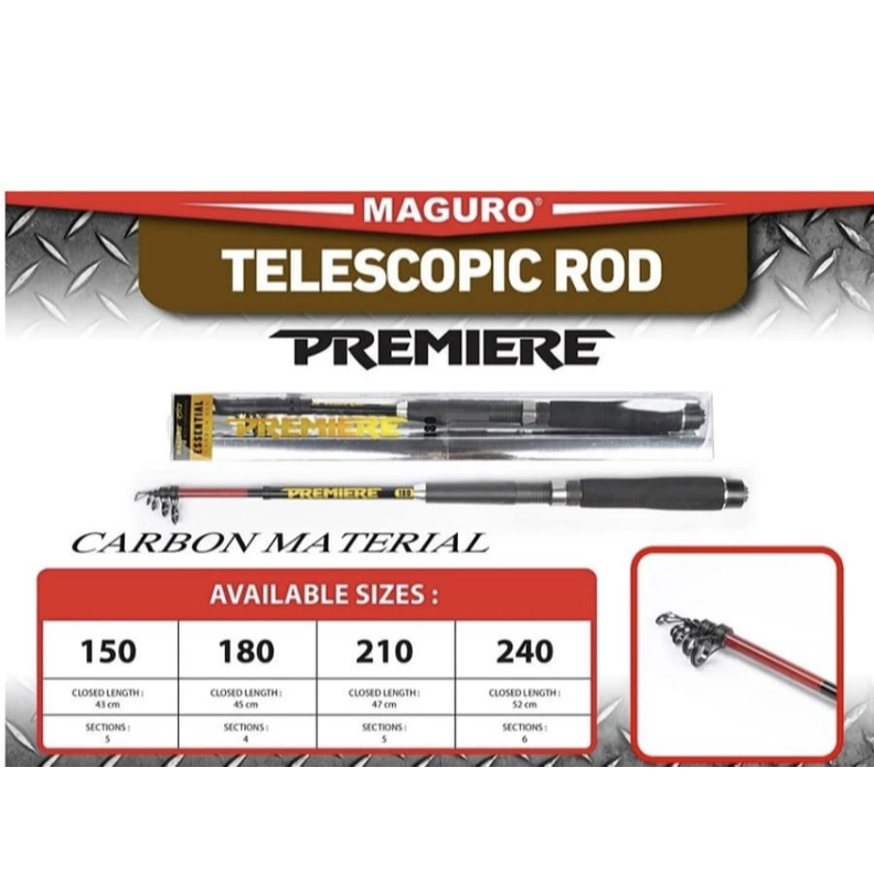 JORAN PANCING ANTENA TELESCOPIC BAHAN CARBON MAGURO EXCELLENT / BRILLIANT / PREMIERE MURAH BERKUALIT