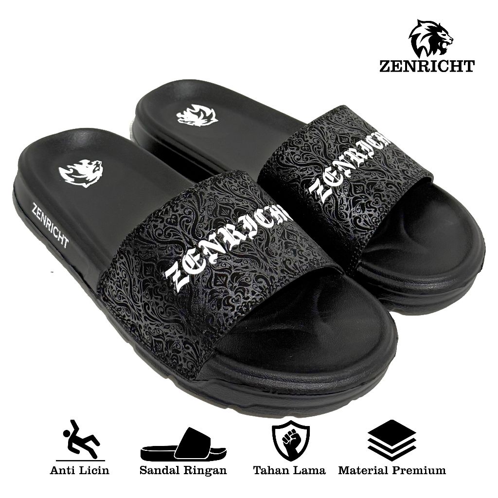 Zenricht Sandal Selop Pria Sandal Pria Anti Licin