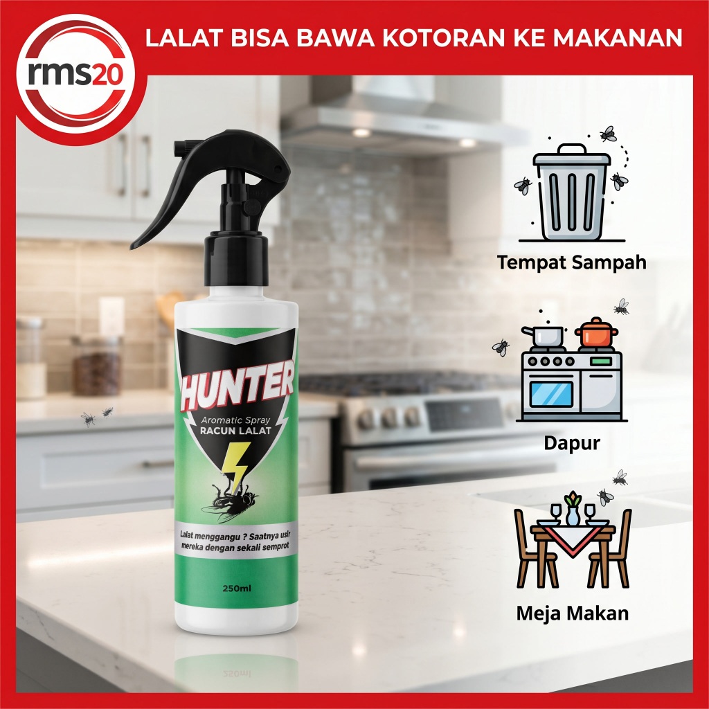 ( HUNTER ) racun lalat semprot pembunuh pembasmi lalat rayap anti lalat paling ampuh obat pengusir l