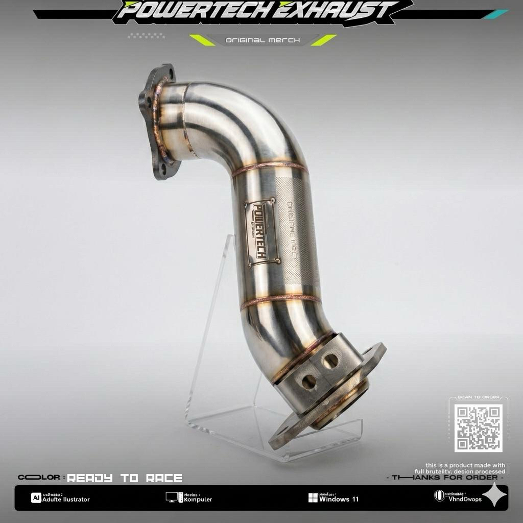 downpipe innova diesel 2kd powertech exhaust