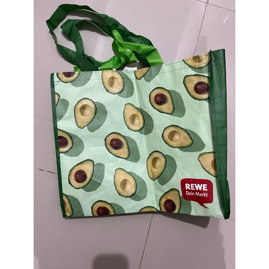 Shopping Bag / Tas Belanja Supermarket Jerman Rewe/Edeka/Lidl/Emporio Armani/Primark/DM Mivolis