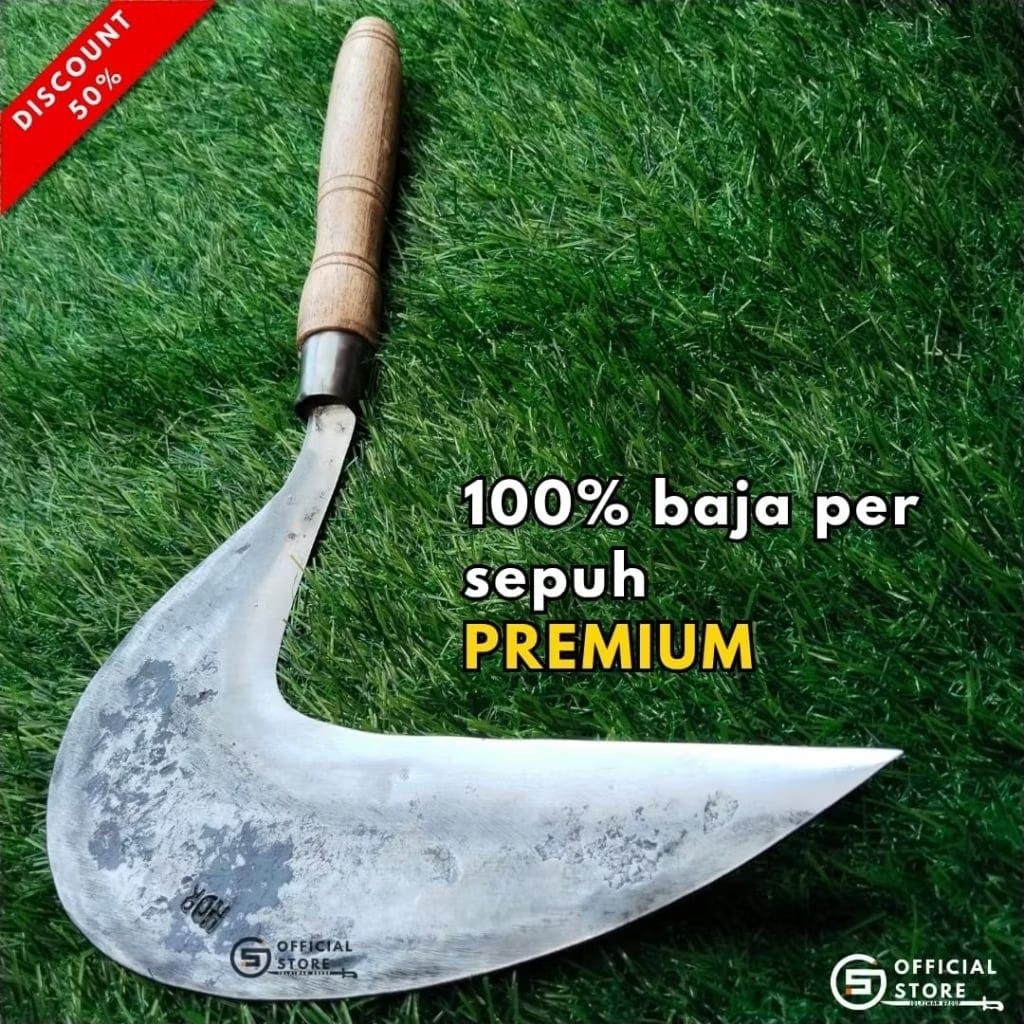 Arit/sabit Rumput Super Tajam Baja Per siap pakai,asli khas garut
