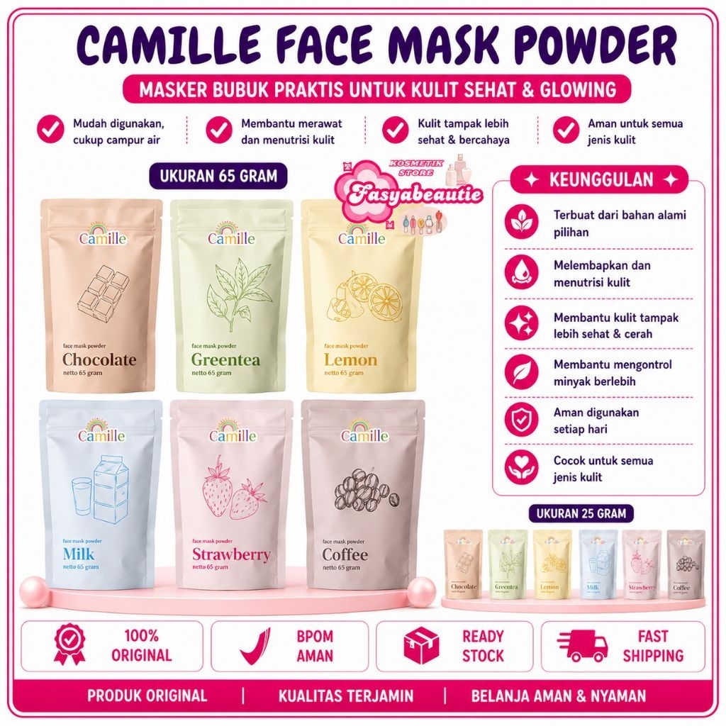 (READY STOCK) CAMILLE BEAUTY MASKER CAMILLE BEAUTY MASK YOUR NEEDS  CAMILLE BEAUTY WASH OFF MASK