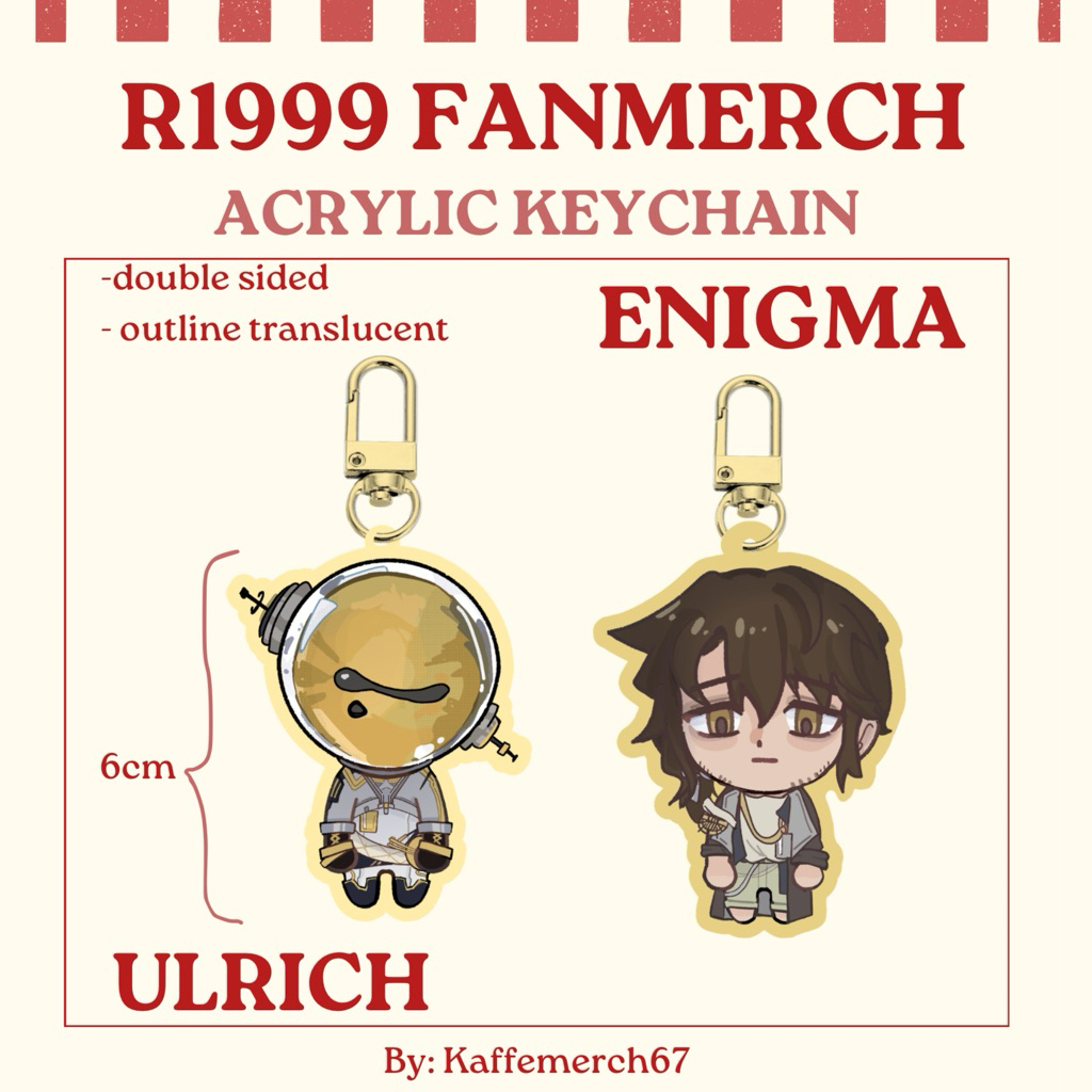[Kaffemerch67] Reverse1999 Translucent Acrylic Keychain Enigma & Ulrich