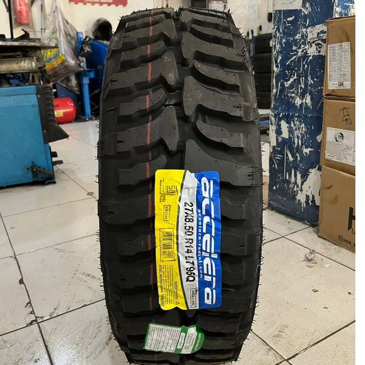 ban mobil cangkul ring 14 accelera badak xtreme ukuran 27 8,5 r14 ban offroad tubeles