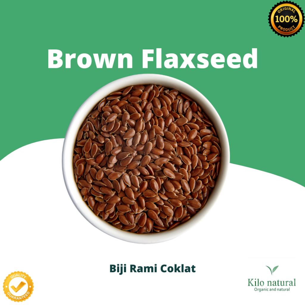 Brown Flaxseed 1kg / Biji Rami 1kg