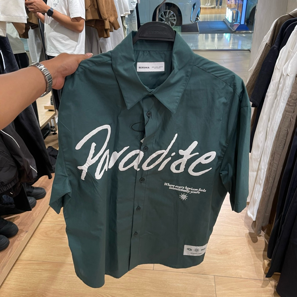 Kemeja Varsity BERSHKA MEN Jastip (jasa titip)