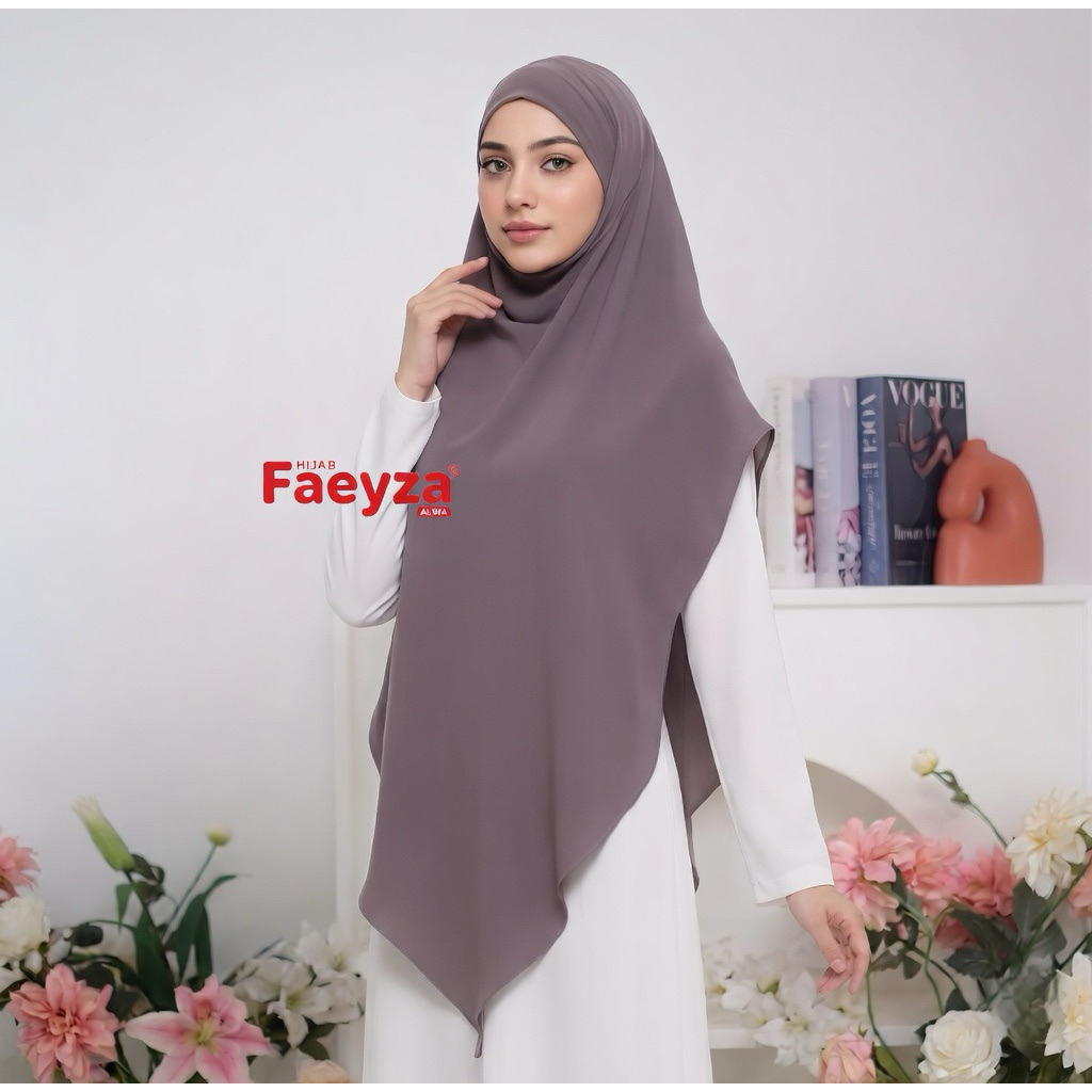 Faeyza Alwa - Jilbab Khiban Khimar Bandana Jumbo Syari Jersey Ity