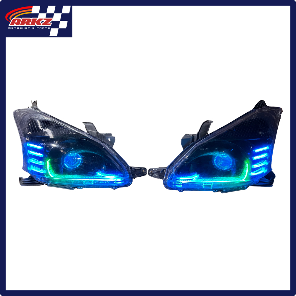 Headlamp Custom Avanza Xenia 2012-2015 Biled Projector Slim Frame Akrilik RGB Matrix