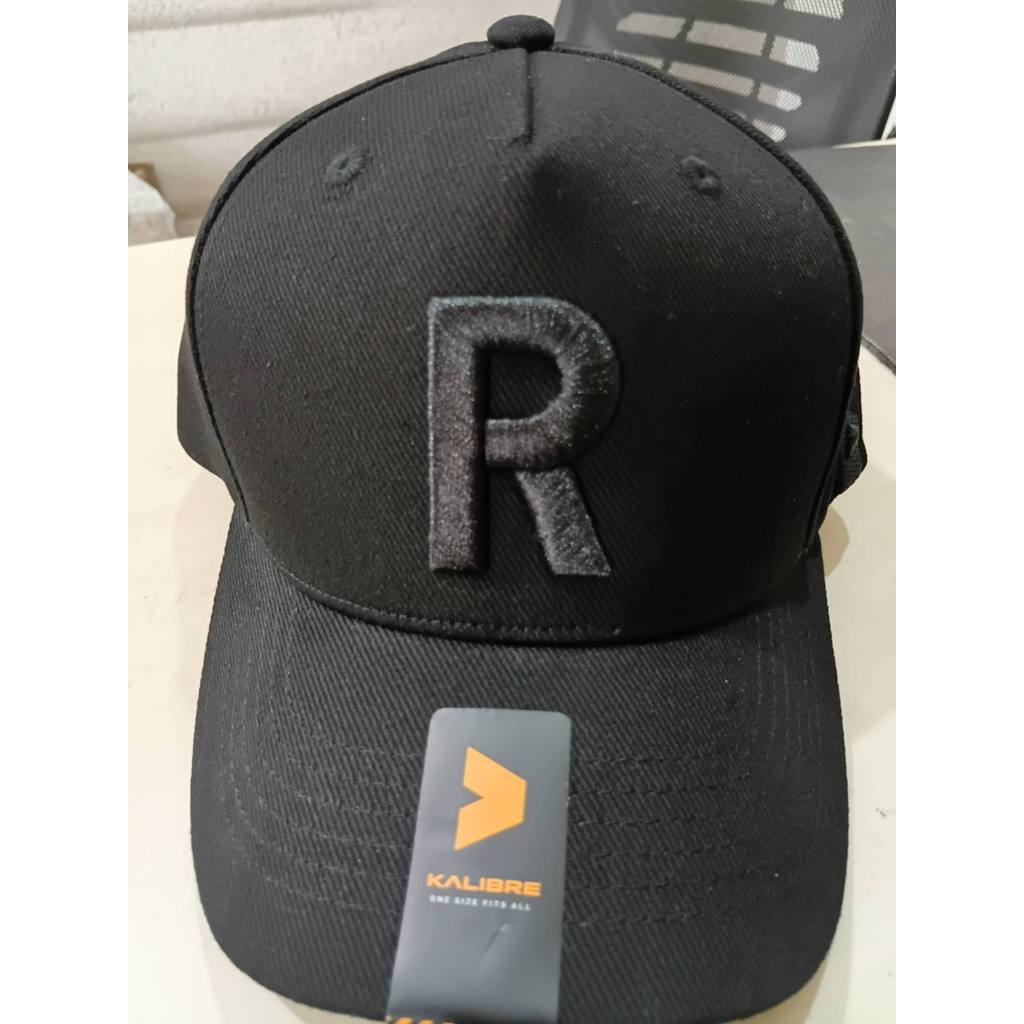 NEW-Topi Pria- Kalibre Topi Original-Logo Huruf R -Kalibre 991596-Hitam