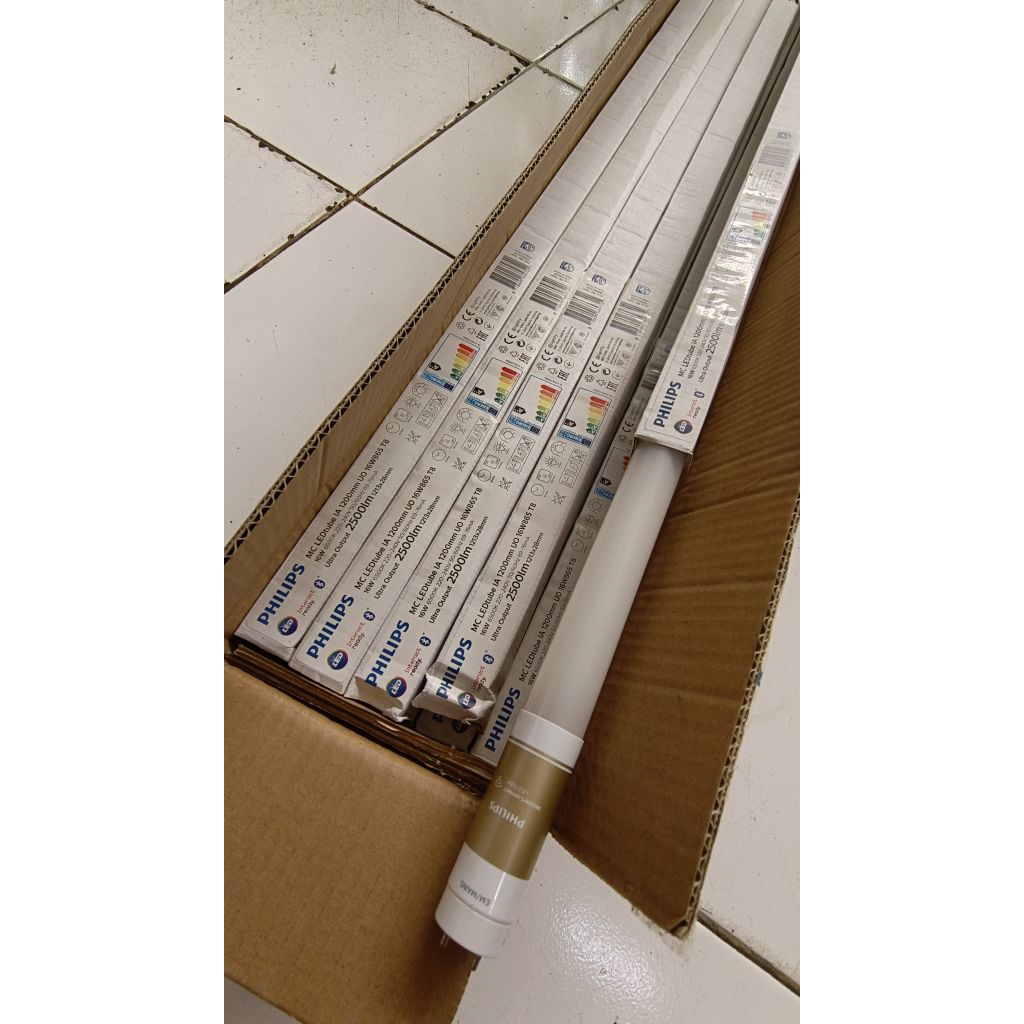 TL Led 16w 2500LUMEN 865 cahaya Putih 1200mm UO Philips MC Led tube IA 16w 865 T8