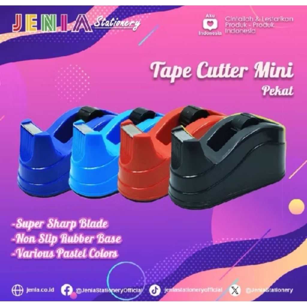 Tape Cutter Pemotong Selotip Mini Jenia