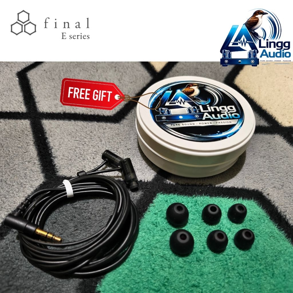 Earphone Final Audio E1000 Hitam IEM Final Audio Type E