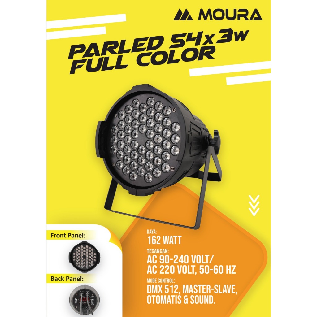 ParLED 54 Mata,54 x 3w Full Color (3in1)