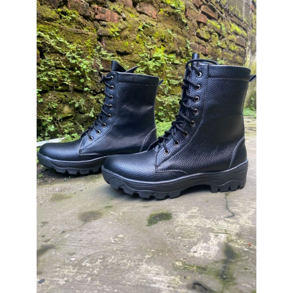 SEPATU PDL JATAH TNI POLRI SCURITY SATPAM KULIT JERUK TERMURAH TERBARU