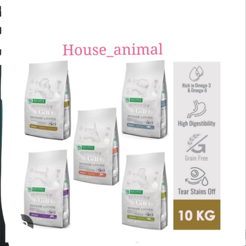 Makanan Anjing / Dogfood Natures Protection White Dog Superior care Adult / Junior 10kg