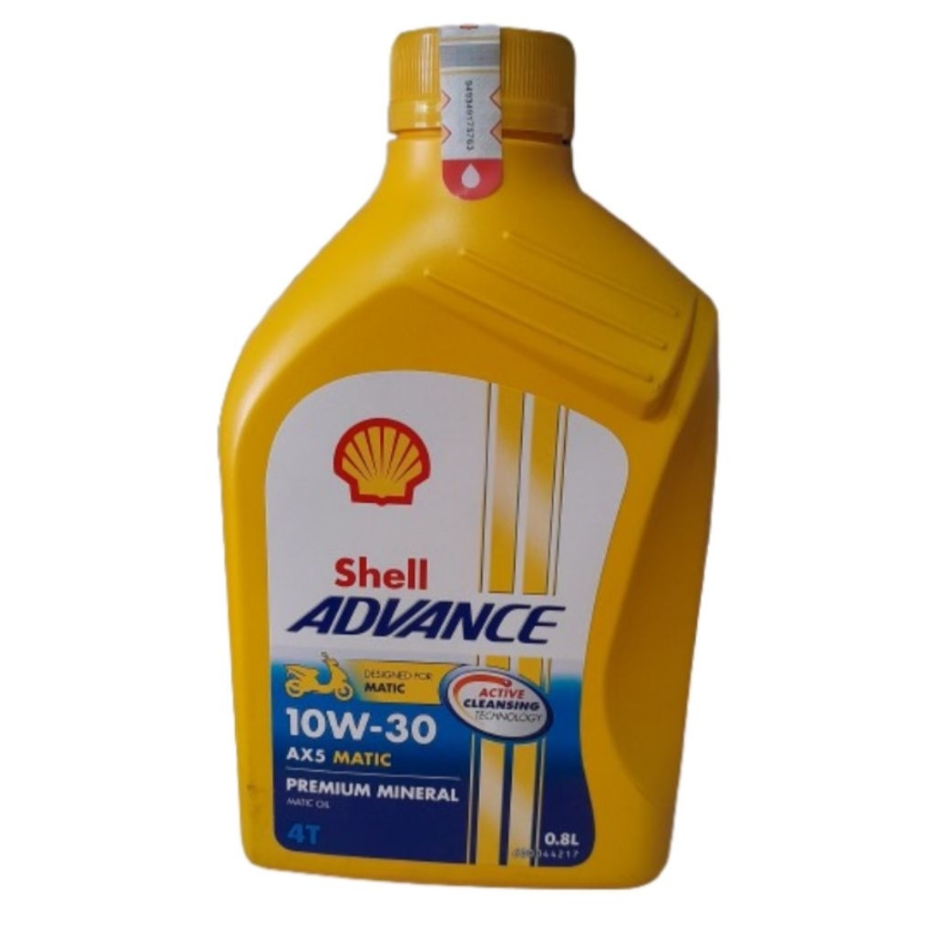 OLI MESIN SHELL HELIX AX5 MATIC 10W-30 ORIGINAL 800ml ORIGINAL