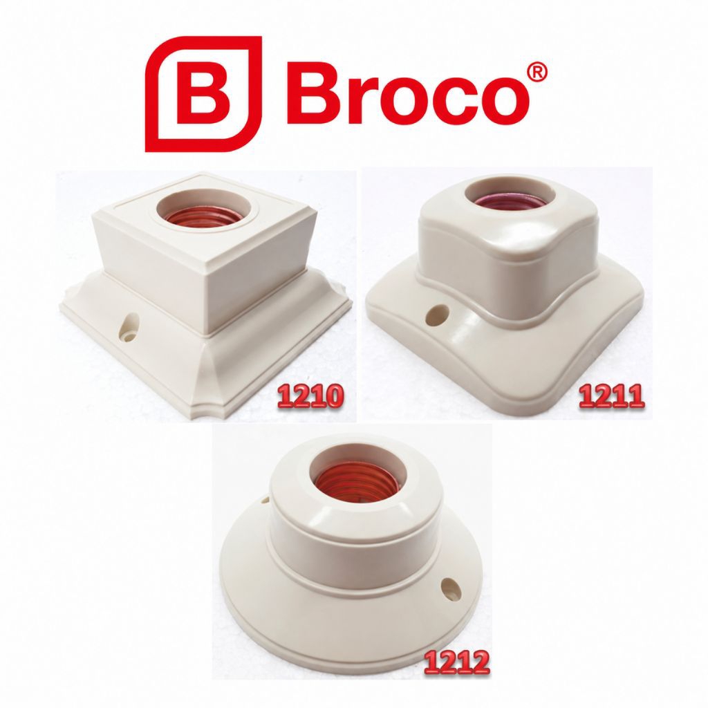 BROCO Fitting Hias Plafon Dudukan Lampu