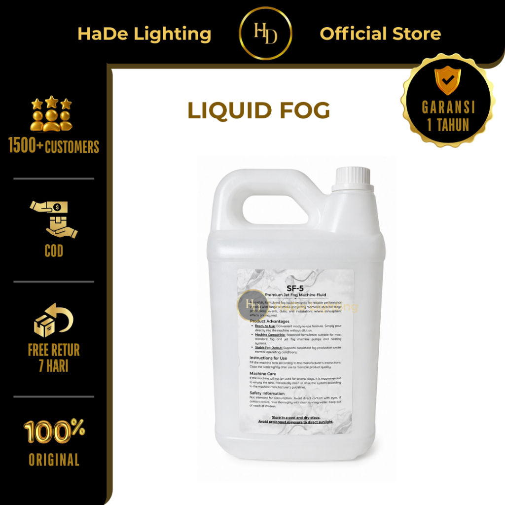 Cairan Mesin Asap Panggung Fog Liquid - Cairan Fogging Asap Panggung