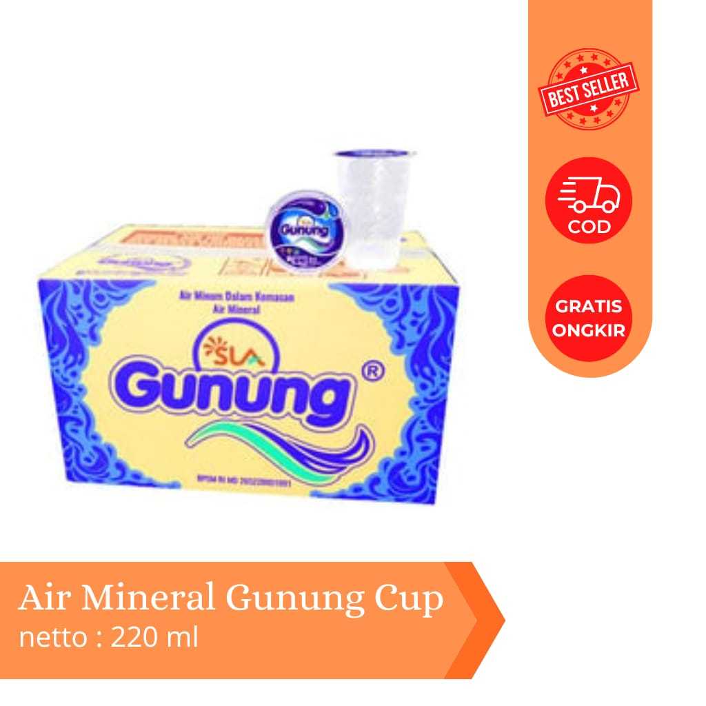 Air Mineral Gunung SLA Gelas 220ml