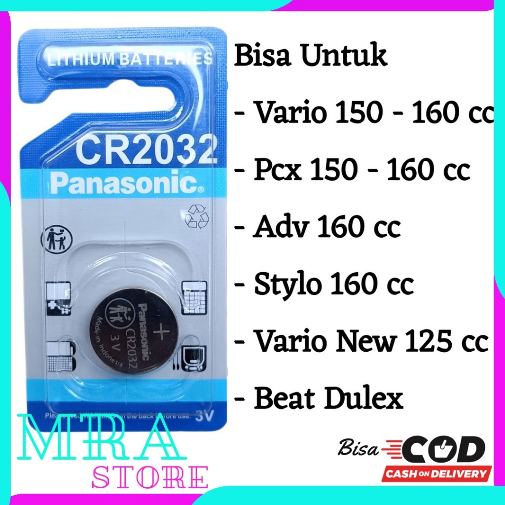 Batu Baterai Batre Remot Motor Keyless HONDA VARIO PCX ADV SCOOPY TH 2019 - 2026 STYLO 150 160 CC VA