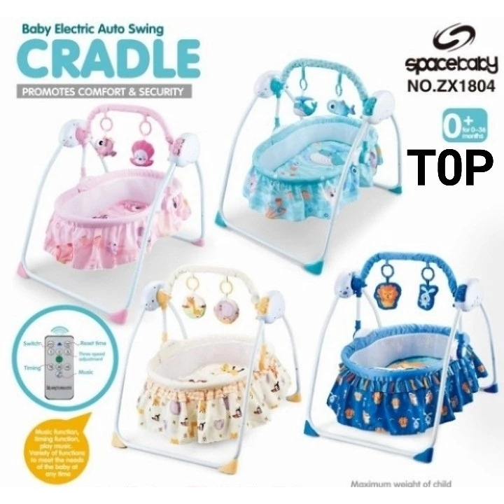 Space Baby Cradle Swing Electric / Ayunan Bayi Elektrik