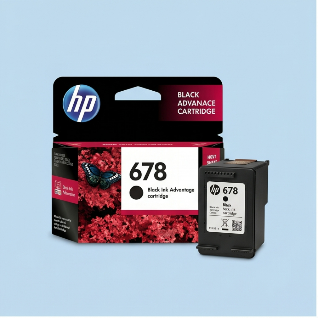 Catridge HP 678 Black Tinta Printer Original CZ107AA Cartridge Hasil Cetak Hitam Sempurna Berkualita