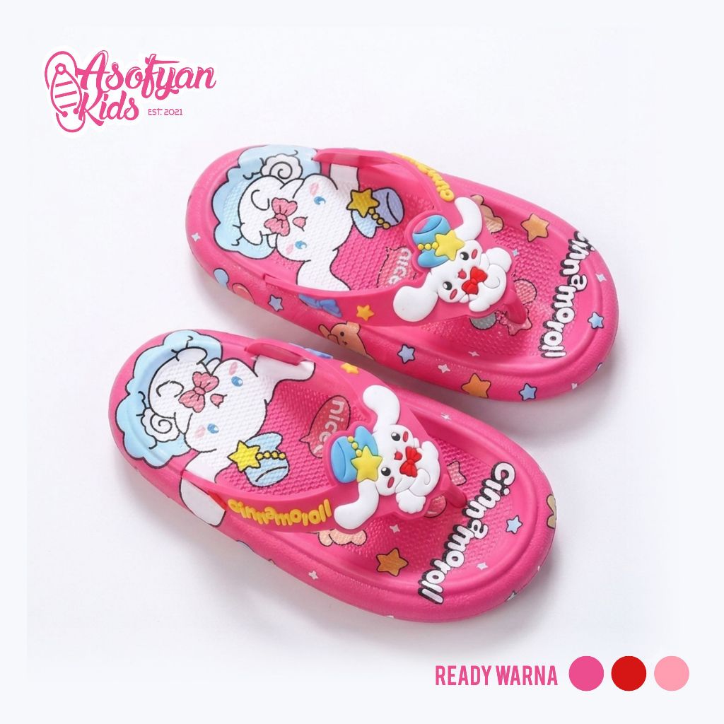 Sandal Karakter Cinnamoroll untuk Anak Perempuan Kualitas Produk Import Terpercaya