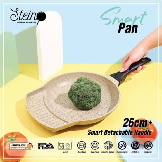 Stein Steincookware Smart Grill Pan Frypan Wajan Detachable Handle