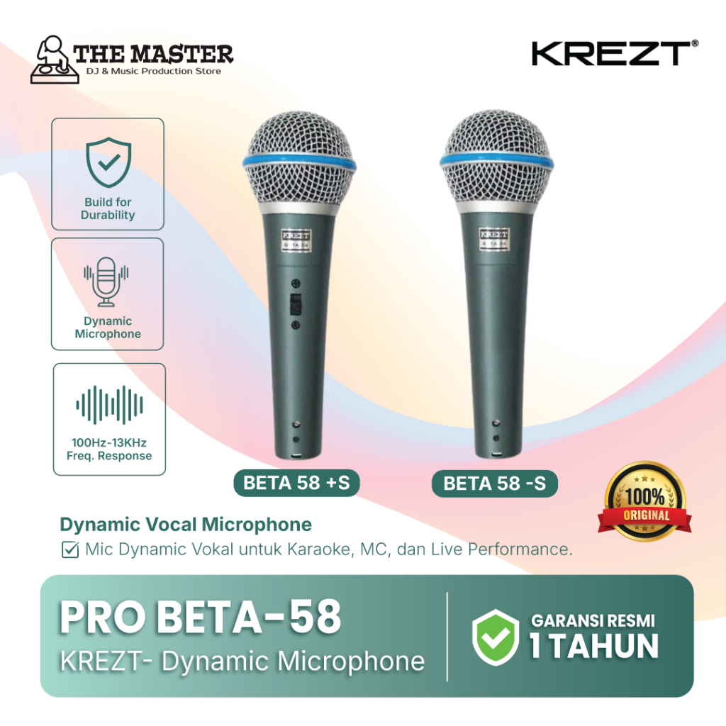 Krezt BETA-58 | BETA 58 | BETA58 KREZT Wired Microphone