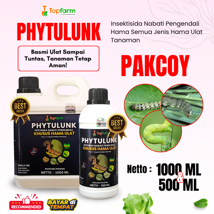 Pestisida Hama Ulat Daun Pakcoy / Obat Ulat Daun Pakcoy / Obat Ulat Topfarm / Insektisida Pembasmi H