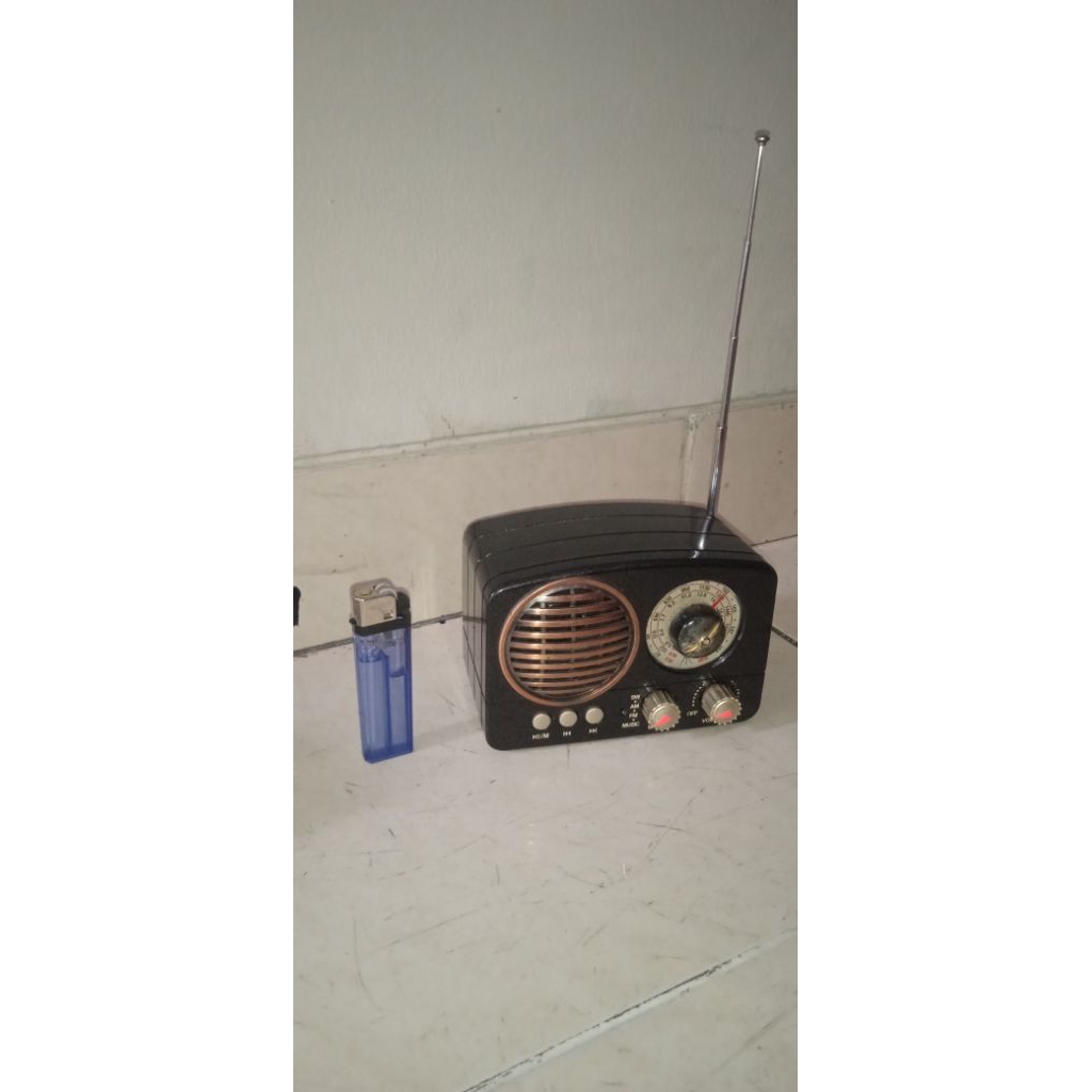 Speaker Bluetooth Radio FM Meier Desain Retro
