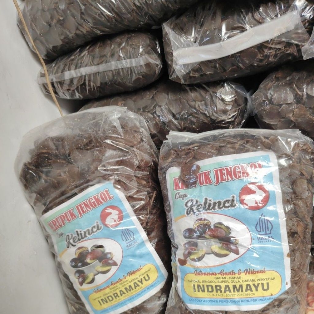 kerupuk mentah jengkol bulat merk kelinci isi 5kg