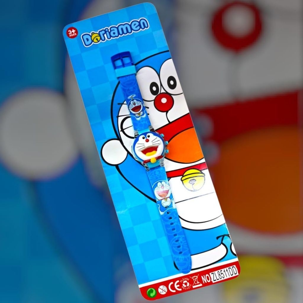 Jam Tangan Anak Melodi Musik Karakter Doraemon
