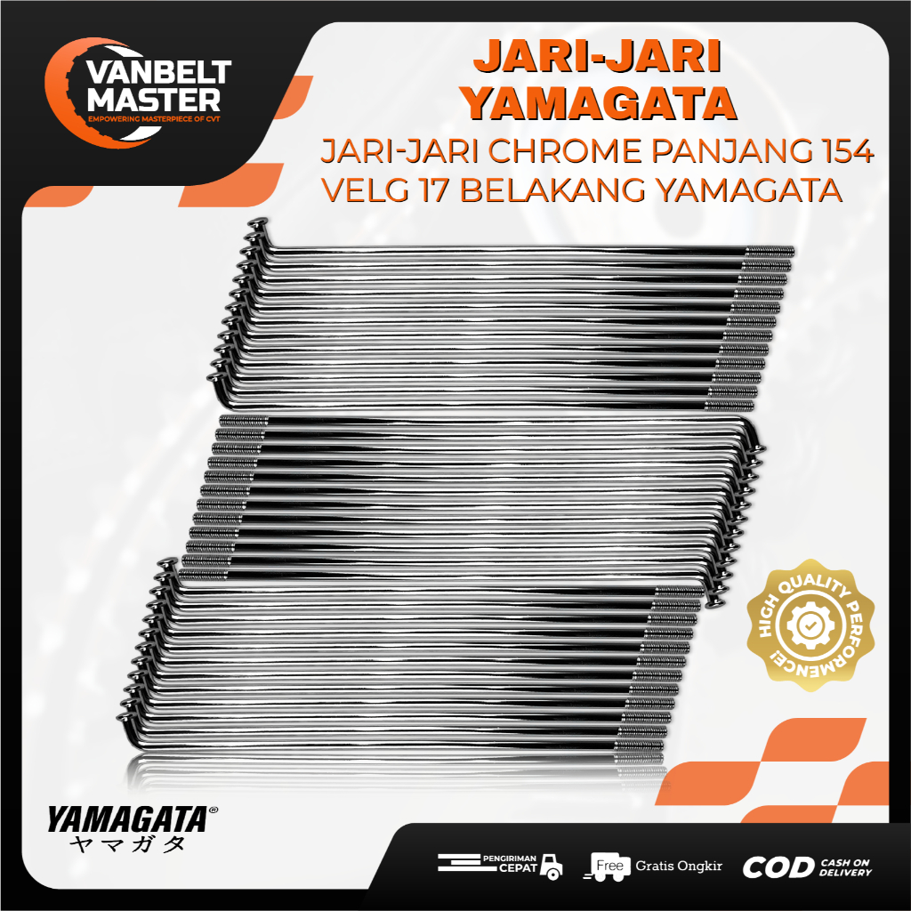 Yamagata Jari Jari Ruji Ring Velg 17 Panjang 154 Honda Yamaha GL Mega Pro Tiger Jupiter Z Vega R New