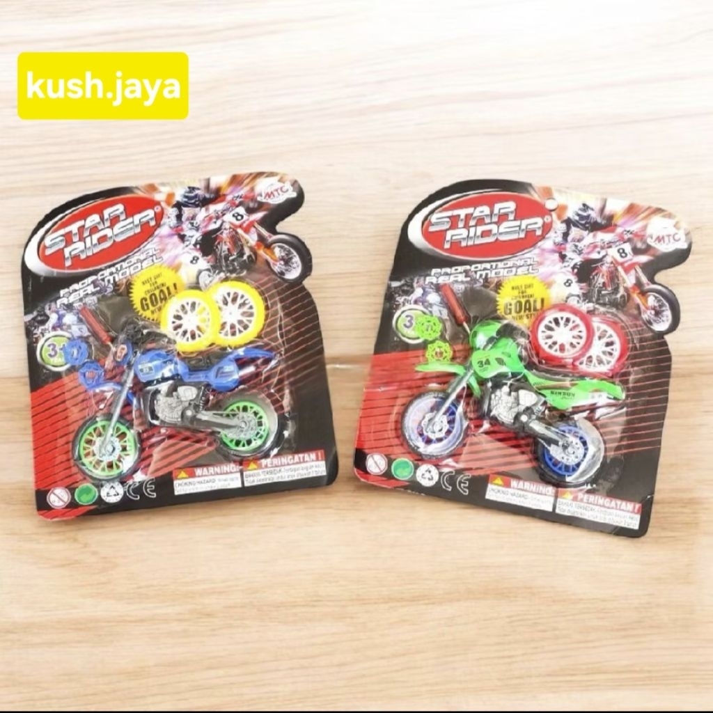 Mainan Motor Cross Miniatur Mainan Anak Trail Star Rider