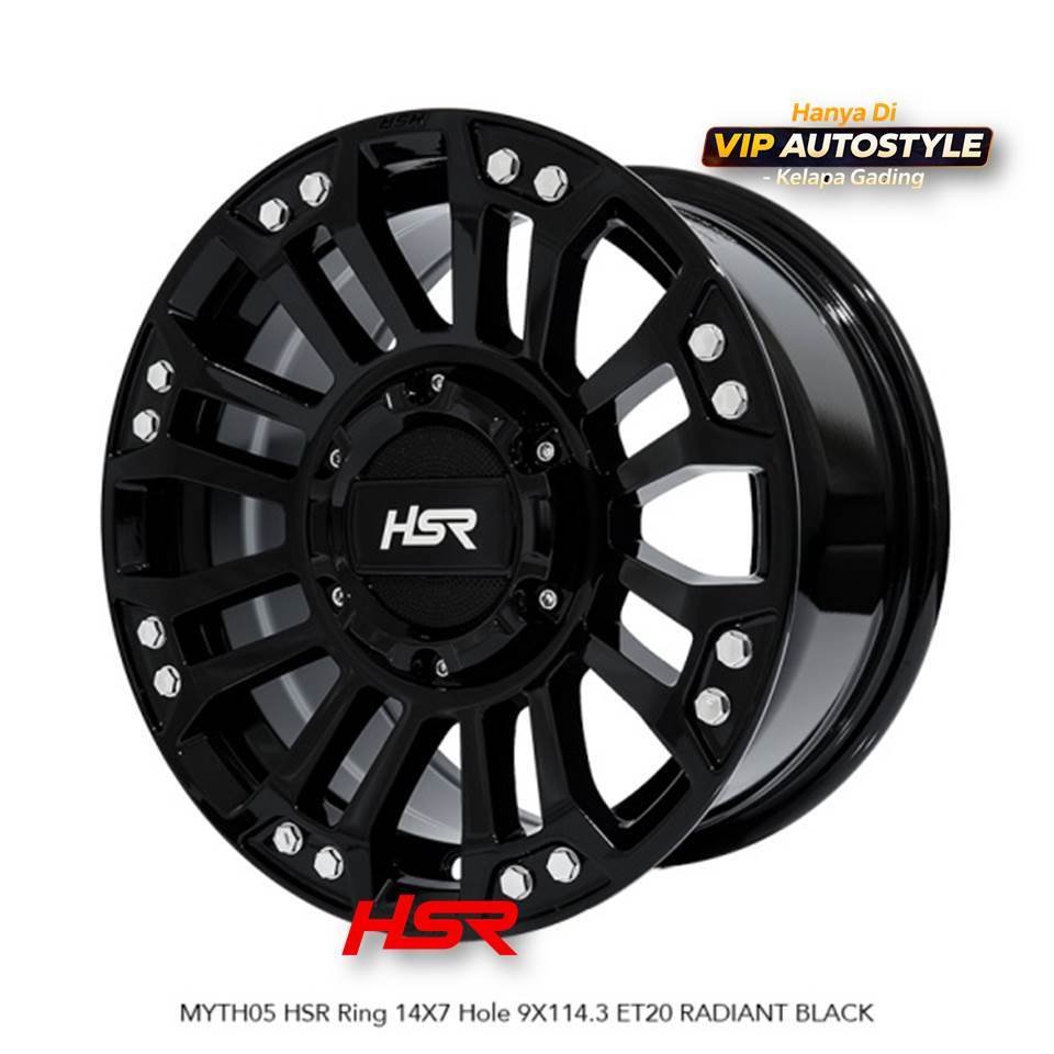 Velg Mobil R14 Untuk Grand max Pick up Avanza Xenia Kijang LGX Ring 14 MYTH05 pcd 5x114,3 - HSR indy